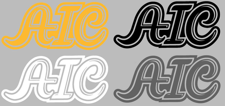 AIC Yellow Jackets AIC Logo Premium Vinyl Decal PICK COLOR & SIZE