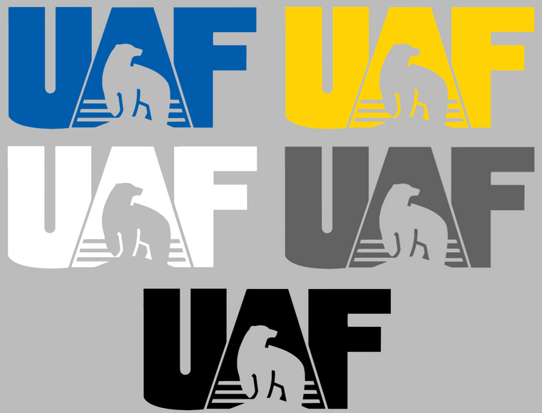 Alaska Nanooks UAF Logo Premium Vinyl Decal PICK COLOR & SIZE