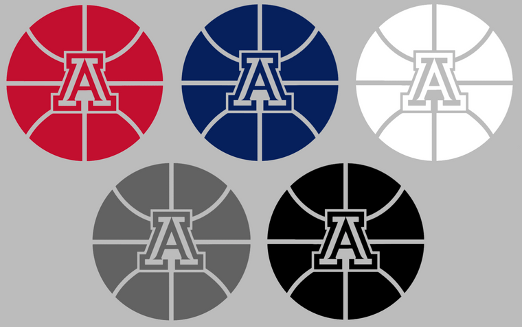 Arizona Wildcats Basketball Logo Premium Vinyl Decal PICK COLOR & SIZE