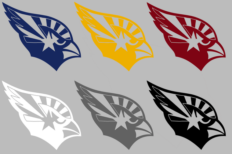 Arizona Cardinals State Flag Logo Premium Vinyl Decal PICK COLOR & SIZE