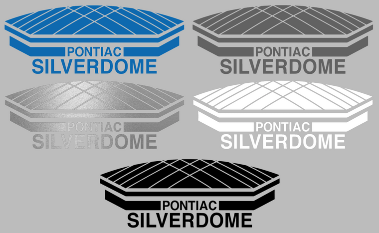 Detroit Lions Silverdome Logo Premium Vinyl Decal PICK COLOR & SIZE