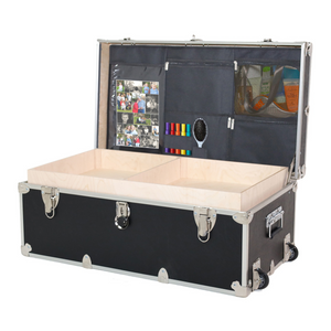 Black Large Rhino Loaded Essential Trunk - 32" x 18" x 14" Open Lid Black Large Rhino Loaded Essential Trunk - 32" x 18" x 14" Open Lid