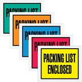 Packing List Envelopes