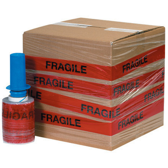 5" x 500'  80 Gauge  "FRAGILE"  Goodwrappers Identi-Wrap / 6 Rolls