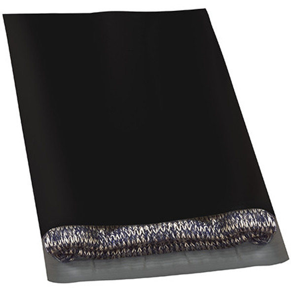12 x 15 1/2  Black Poly Mailers / 100 Case