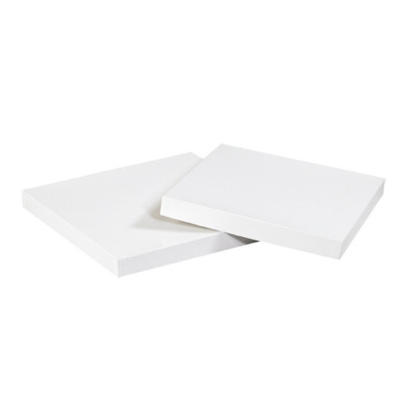 12 x 12  White Deluxe Gift Box Lids / 50 Case