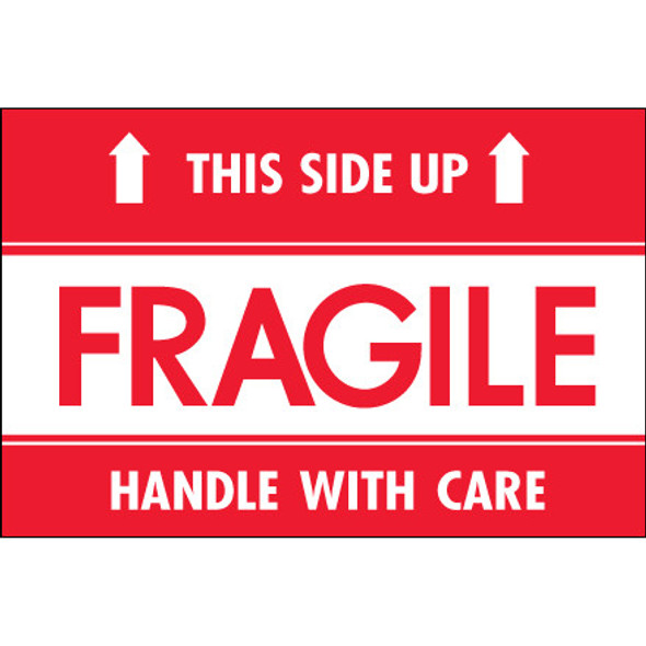 2 x 3  -  Fragile - This Side Up - HWC  Labels