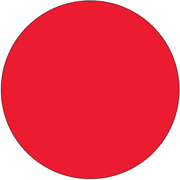 2  Circles - Fluorescent Red
Removable Labels