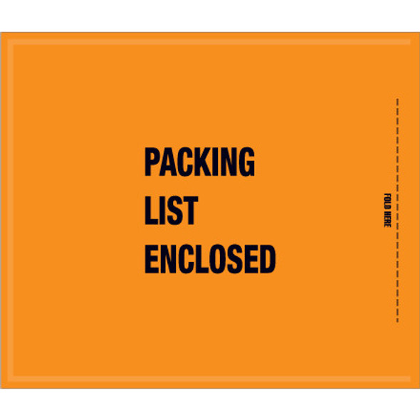 8 1/2 x 10  - Mil-Spec Packing List Enclosed  Envelopes / 1000 Case