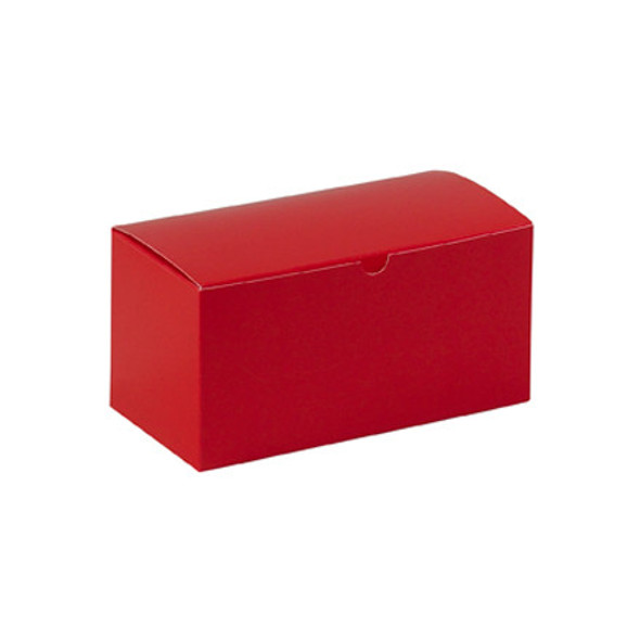9 x 4 1/2 x 4 1/2  Holiday Red Gift Boxes / 100 Case