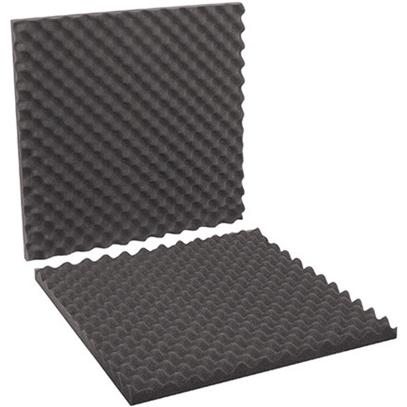 24 x 24 x 2 
Charcoal Convoluted Foam Sets