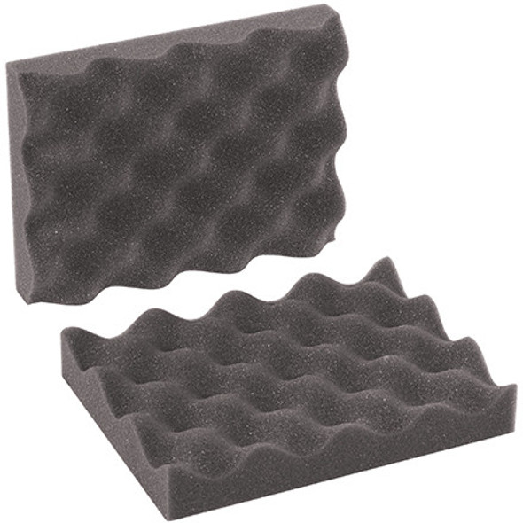 8 x 6 x 2 
Charcoal Convoluted Foam Sets