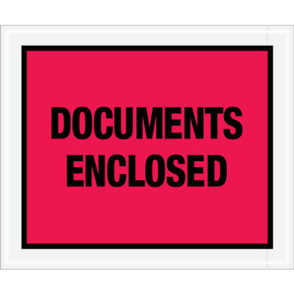 10 x 12"   Red Documents Enclosed  Envelopes / 500 Case