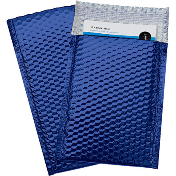 7 1/2 x 11 Glamour Bubble Mailers Blue / 72 Case