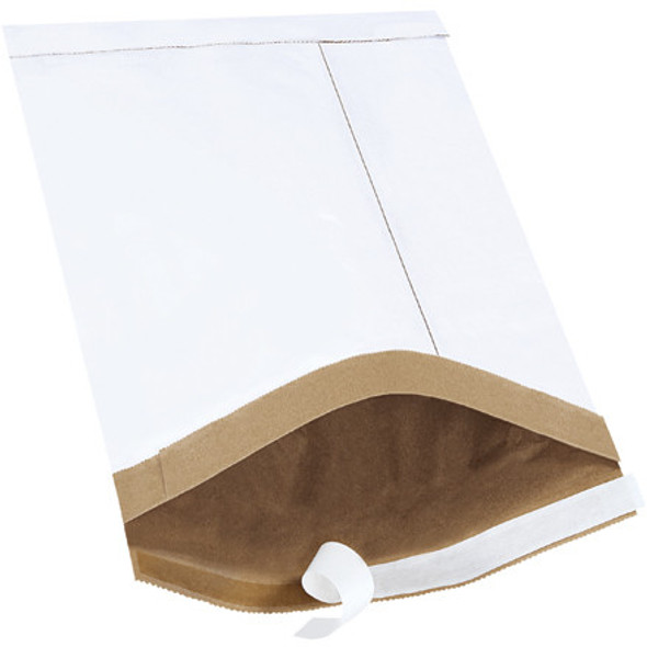 8 1/2 x 14 1/2  White #3 Self-Seal Padded Mailers / 100 case