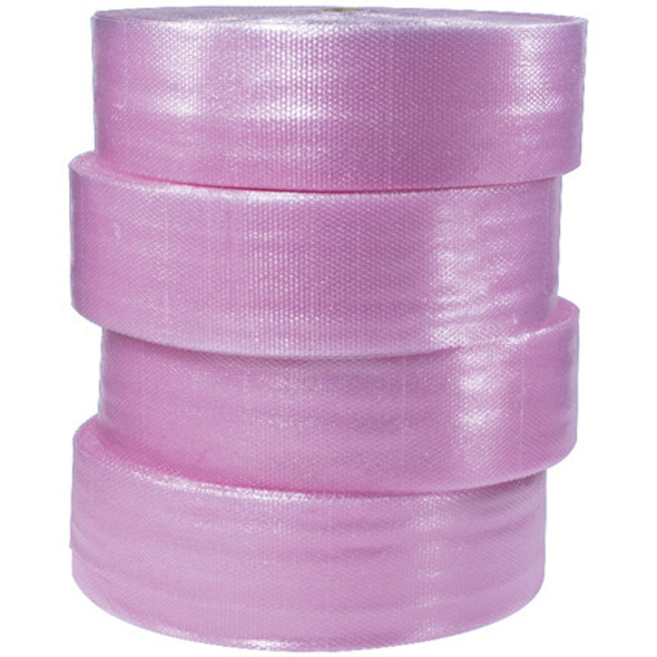 3/16  x 12  x 750'
(4) Perforated Anti-Static Air Bubble Rolls