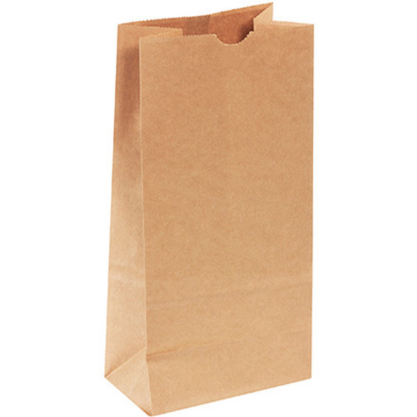 6 1/8 x 4 1/5 x 12 7/16  Kraft Hardware Bags #8  / 400 Case