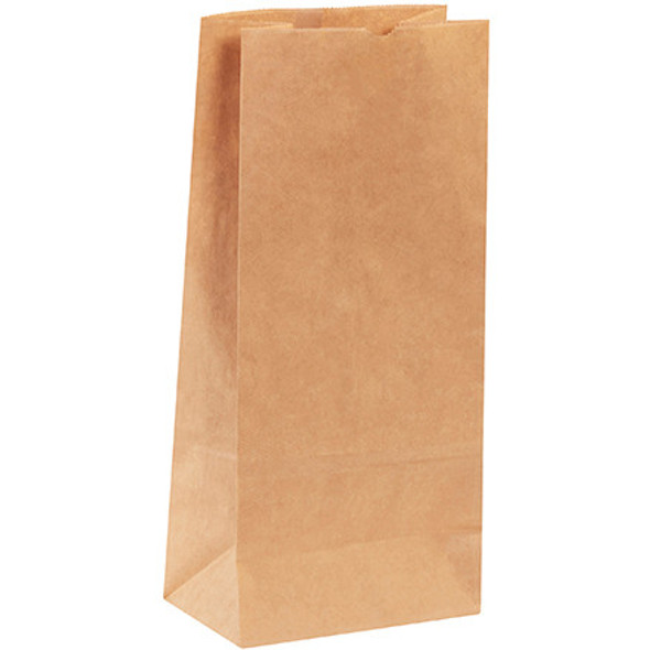 8 1/4 x 5 1/4 x 18  Kraft Hardware Bags #25 / 400 Case