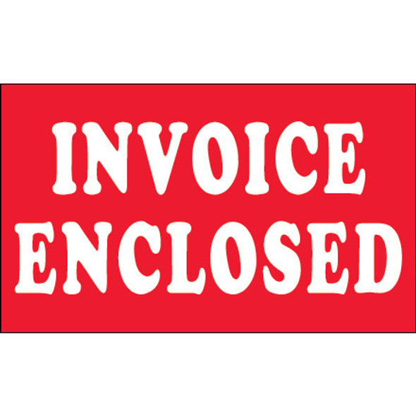 3 x 5  -  Invoice Enclosed  Labels