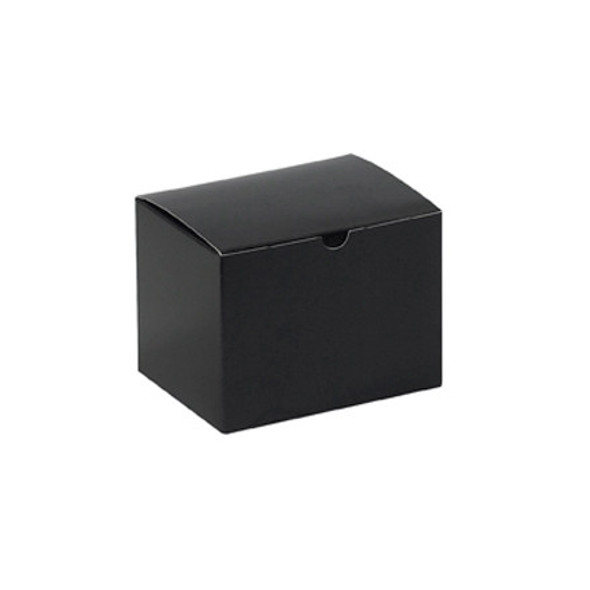 6 x 4 1/2 x 4 1/2  Black Gloss Gift Boxes / 100 Case