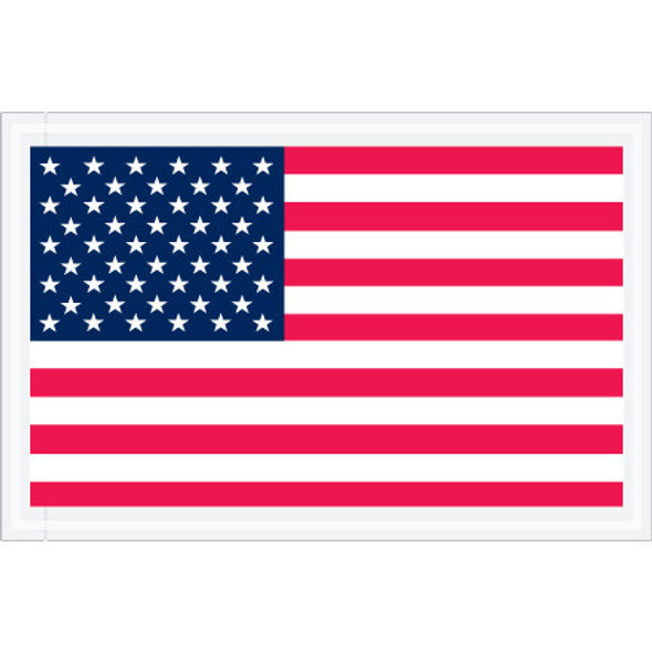 5 1/4 x 8  U.S.A. Flag Packing List Envelopes / 1000 Case