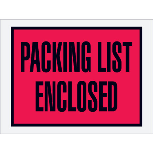 4 1/2 x 6  Red (Open End)
 Packing List Enclosed  Envelopes