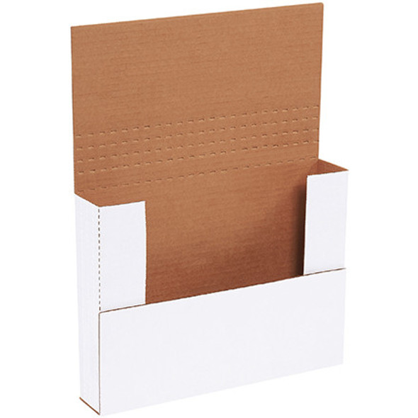 11 1/8 x 8 5/8 x 2  White
Easy-Fold Mailers