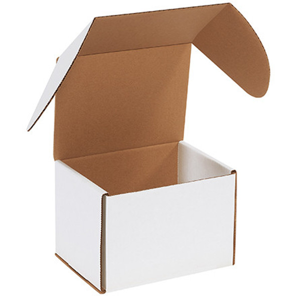7 5/8 x 6 x 5 7/16  White Outside Tuck Mailers / 25 Boxes