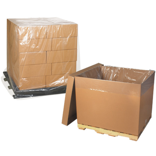 44 x 36 x 96  - 2 Mil
Clear Pallet Covers