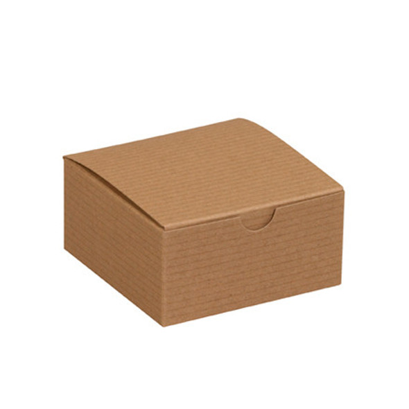 4 x 4 x 2  Kraft Gift Boxes /  100 Bundle