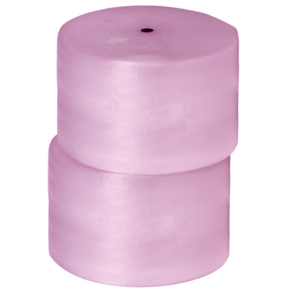 1/2  x 24  x 250'
(2) Perforated Anti-Static Air Bubble Rolls