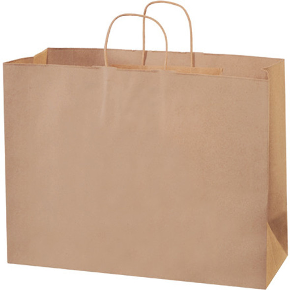 16 x 6 x 12  Kraft Paper Shopping Bags / 250 Case