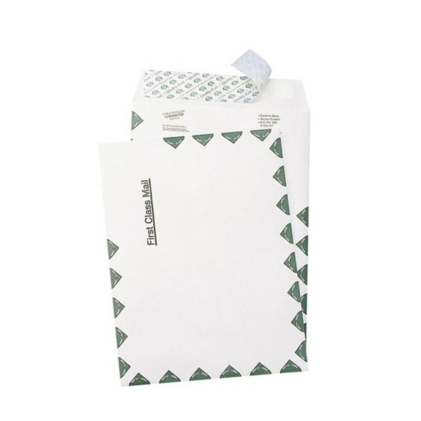 10 x 13 Tyvek Catalog Open End / Zip Stick 100/Box Green First Class - Mailers Direct™