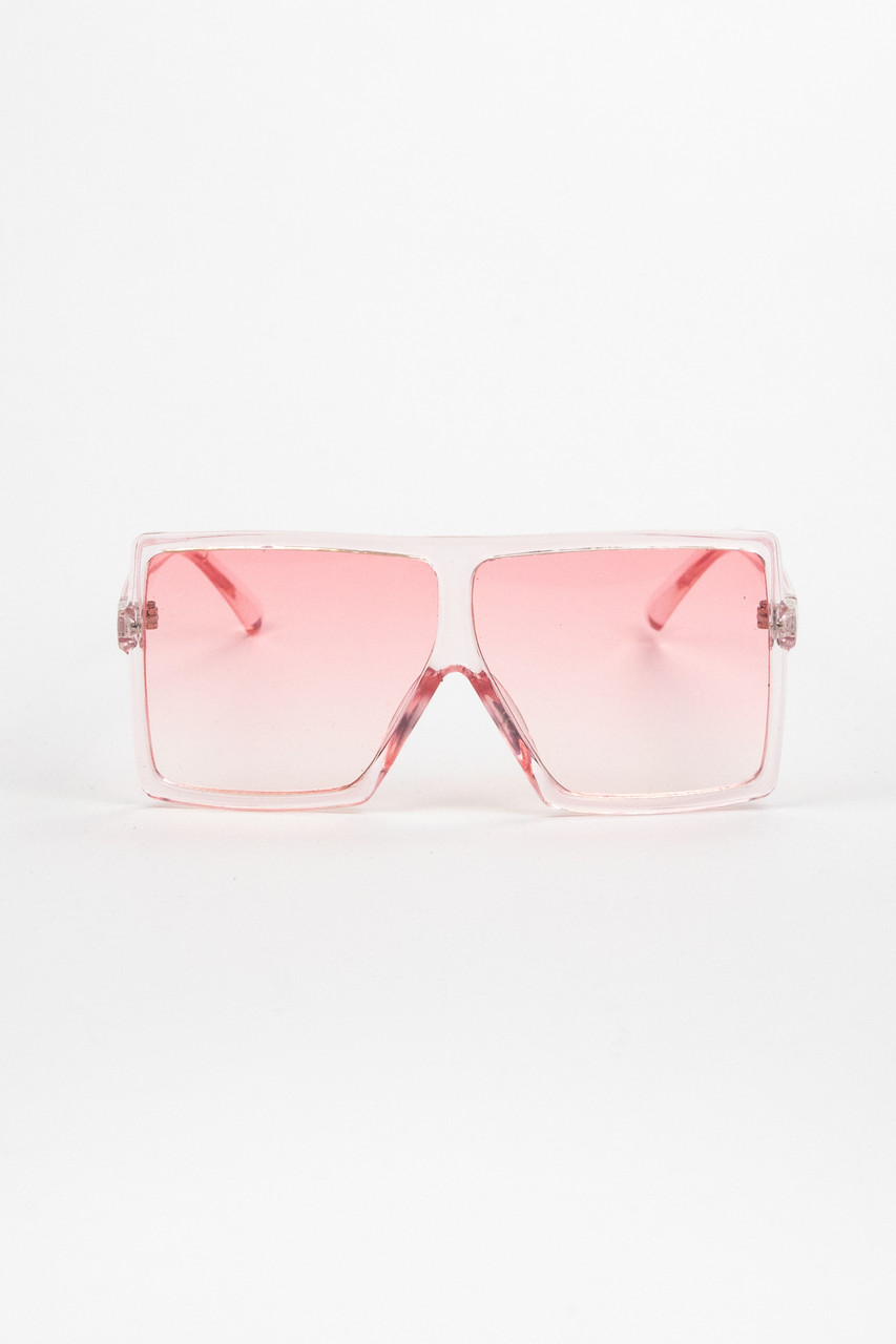 サングラス ^ONE BRILLIANT^ SaylorOB498Pink Saylor-OB498-Pink Oversized LA Sunglasses Pink - Child