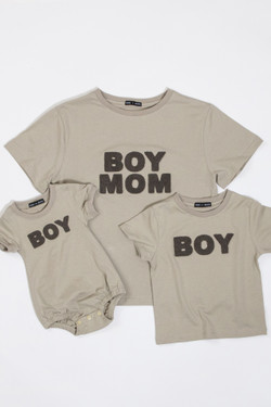 Boy Chenille T-Shirt - Gray