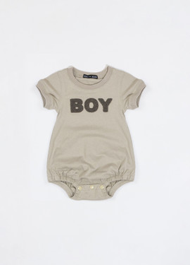 Boy Chenille Onesie - Gray