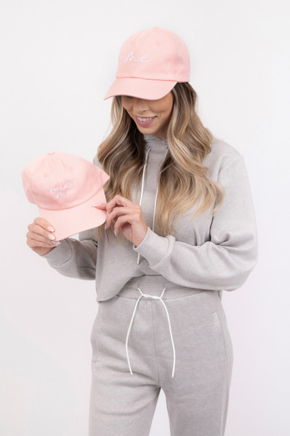 Me Embroidered Light Pink Cap - Ladies