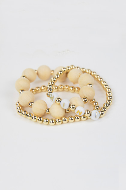 Set of 3 Beaded Bracelets - MINI