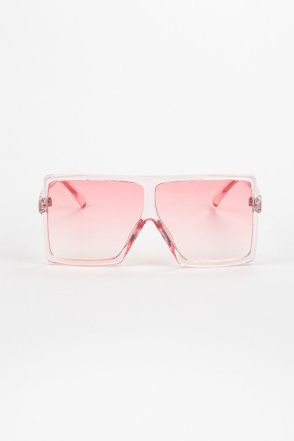 Oversized LA Sunglasses Pink - Ladies