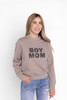 Boy Mom Chenille Sweatshirt - Flat Gray