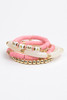 Mama Tubular Bracelet Set - Pink