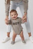 Boy Chenille Sweatshirt Romper - Baby