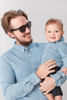 Long Sleeve Denim Chambray Button Up Shirt - Mens