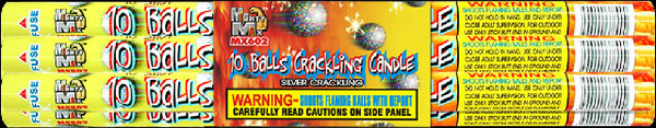 10 BALLS CRACKLING CANDLE