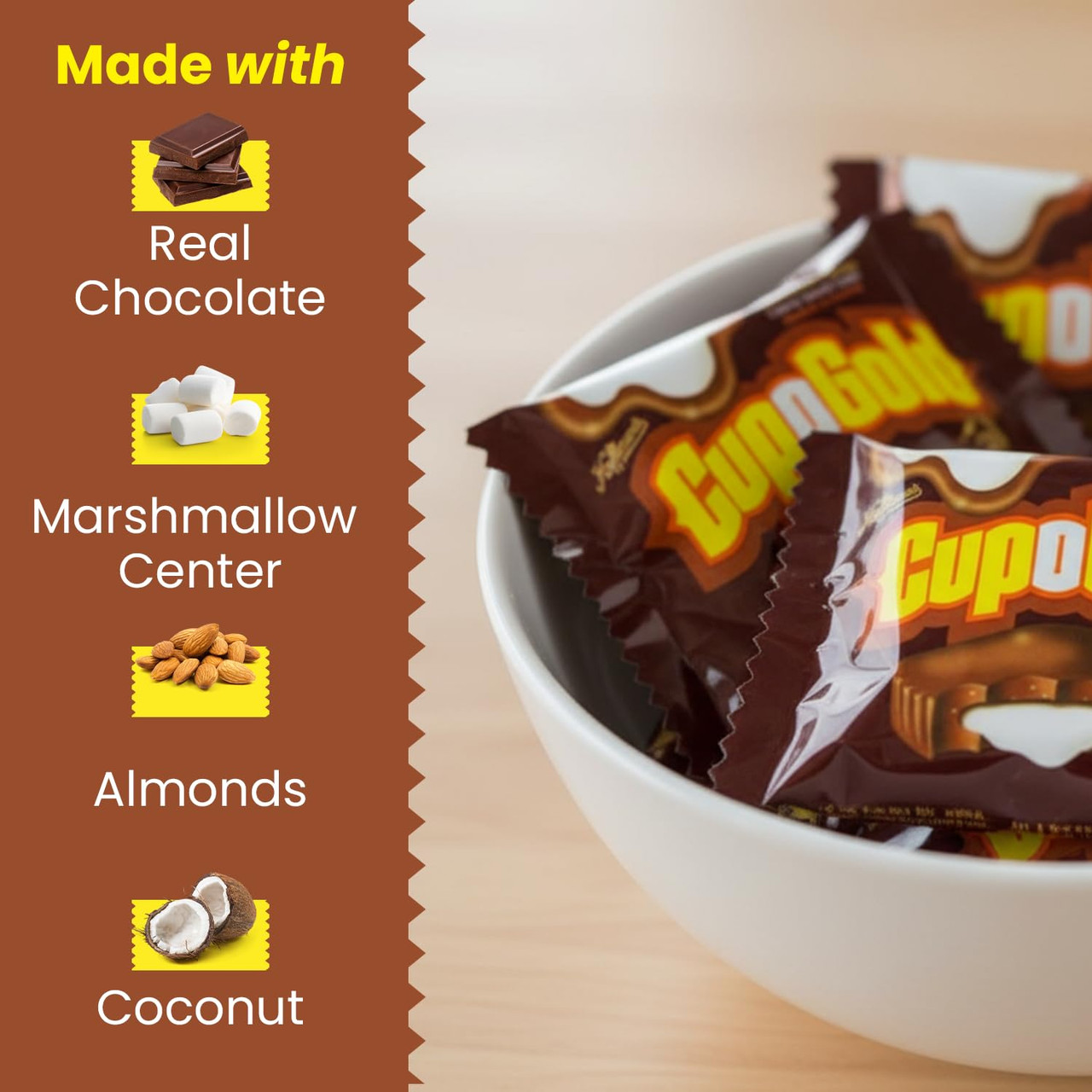 Cup-O-Gold Milk Chocolate Candy Bars by Adams & Brooks