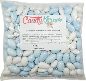 Sconza Jordan Almonds Pastel Blue And White 2 Pound ( 32 OZ ) Sconza Jordan Almonds Pastel Blue And White 2 Pound ( 32 OZ )