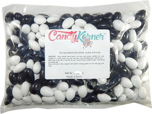 Sconza Jordan Almonds Black And White Mix | Tuxedo Mix | 2 Pound ( 32 OZ ) Sconza Jordan Almonds Black And White Mix | Tuxedo Mix | 2 Pound ( 32 OZ )