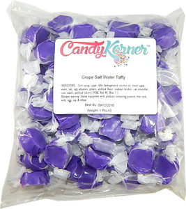 Salt Water Taffy Grape Flavored 1 Pound ( 16 OZ ) Salt Water Taffy Grape Flavored 1 Pound ( 16 OZ )