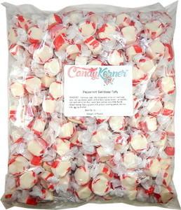Salt Water Taffy Peppermint Flavored 5 Pound ( 80 OZ ) Salt Water Taffy Peppermint Flavored 5 Pound ( 80 OZ )