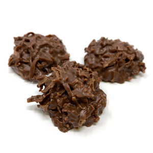 Milk Chocolate Coconut Haystacks - Gourmet Coconut Chocolate Candy Milk Chocolate Coconut Haystacks - Gourmet Coconut Chocolate Candy